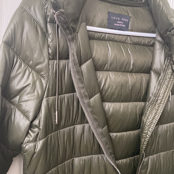 •NWOT•Love Tree Lightweight Longline Puffer Jacket - Picture 8 of 11